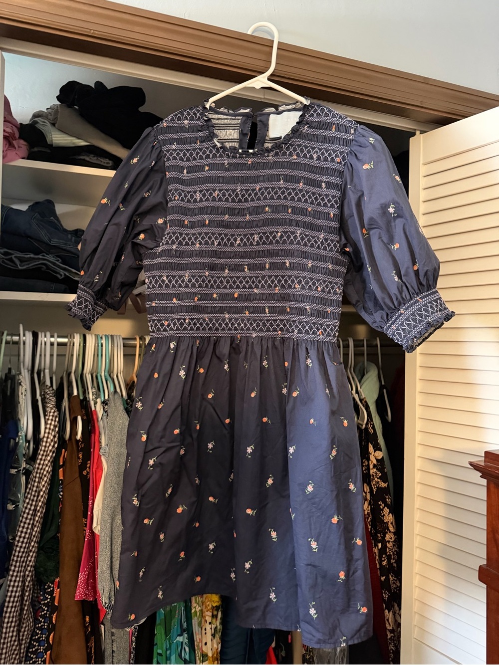 Hill House Navy and Light Blue The Nap Dress